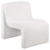 Drayton Upholstered Curved Armless Accent Chair in Ivory by Coaster - COA-907525 - Image 2 of 0
