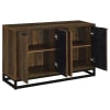Ryatt 4-Door Wood Accent Cabinet in Dark Pine Finish by Coaster - COA-950393 - Image 3 of 0