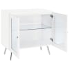 Nieta 3-Door Wood Accent Cabinet in White High Gloss Finish by Coaster - COA-950396 - Image 3 of 0
