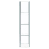 Bellatrix 4-Shelf Clear Glass Curio Cabinet in White Finish by Coaster - COA-951072 - Image 5 of 0