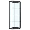 Zenobia 4-Shelf Curio Cabinet Display Case in Black Finish by Coaster - COA-953234 - Image 1 of 0