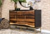 57 Inch Accent Cabinet in Black and Walnut Finish by Coaster - 953466 - Image 1 of 0