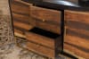 57 Inch Accent Cabinet in Black and Walnut Finish by Coaster - 953466 - Image 2 of 0