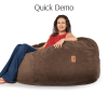 42 Inch Full Chenille Bean Bag Chair by CordaRoy's - COR-FC-CH - Image 5 of 0