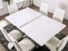 Zain 7 Piece Dining Room Set in White Finish by Furniture of America - FOA-3742 - Image 4 of 0