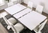 Zain 7 Piece Dining Room Set in White Finish by Furniture of America - FOA-3742 - Image 5 of 0