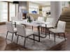 Alisha 7 Piece Dining Room Set in White/Black Finish by Furniture of America - FOA-3799T - Image 1 of 0