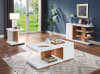 Moa 2 Piece Occasional Table Set in White/Natural Tone by Furniture of America - FOA-4495-2PK - Image 2 of 0
