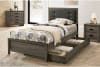 Roanne 4 Piece Youth Bedroom Set in Gray/Charcoal Finish by Furniture of America - FOA-7927 - Image 3 of 0