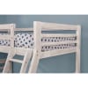 California Twin/Full Bunk Bed in Wire-Brushed White Finish by Furniture of America - FOA-CM-BK588BWH - Image 3 of 0