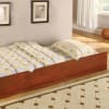 Solpine Twin/Full Bunk Bed in Oak Finish by Furniture of America - FOA-CM-BK618 - Image 4 of 0