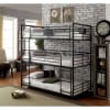Olga Twin/Twin/Twin Bunk Bed in Antique Black Finish by Furniture of America - FOA-CM-BK912 - Image 2 of 0