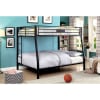 Claren Full/Queen Bunk Bed in Black Finish by Furniture of America - FOA-CM-BK939FQ - Image 1 of 0
