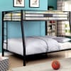 Claren Full/Queen Bunk Bed in Black Finish by Furniture of America - FOA-CM-BK939FQ - Image 2 of 0