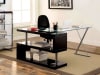 Bronwen Executive Home Office Desk in Black Finish by Furniture of America - FOA-CM-DK6131BK - Image 1 of 0