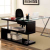 Bronwen Executive Home Office Desk in Black Finish by Furniture of America - FOA-CM-DK6131BK - Image 2 of 0
