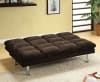 Saratoga Futon Sofa in Espresso/Chrome Finish by Furniture of America - FOA-CM2902EX - Image 2 of 0