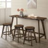 Missoula 4 Piece Counter Height Dining Set in Walnut Finish by Furniture of America - FOA-CM3129PT-4PK - Image 1 of 0