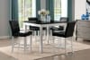 Mathilda 5 Piece Counter Height Dining Set in Black/White Finish by Furniture of America - FOA-CM3143PT-5PK - Image 1 of 0