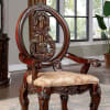 Normandy 7 Piece Dining Room Set in Brown Cherry/Tan Finish by Furniture of America - FOA-CM3145 - Image 4 of 0