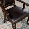 Lombardy 7 Piece Dining Room Set in Walnut/Dark Brown Finish by Furniture of America - FOA-CM3146 - Image 5 of 0