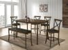 Buhl I 7 Piece Counter Height Dining Set in Burnished Oak Finish by Furniture of America - FOA-CM3148PT - Image 2 of 0