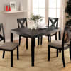 Glenham 5 Piece Dining Room Set in Brushed Black Finish by Furniture of America - FOA-CM3175T-5PK - Image 2 of 0