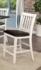 Raegan II 5 Piece Counter Height Dining Set in Antique White/Espresso Finish by Furniture of America - FOA-CM3197PT - Image 3 of 0