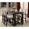 Sania II 5 Piece Counter Height Dining Set by Furniture of America - FOA-CM3324BK-PT - Image 1 of 0