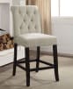 Sania III 7 Piece Counter Height Dining Set with Ivory Chairs by Furniture of America - FOA-CM3324BK-PT-54-IVORY - Image 4 of 0