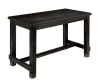 Sania II 5 Piece Counter Height Dining Set with Gray Chairs by Furniture of America - FOA-CM3324BK-PT-GRAY - Image 3 of 0