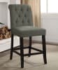 Sania II 5 Piece Counter Height Dining Set with Gray Chairs by Furniture of America - FOA-CM3324BK-PT-GRAY - Image 5 of 0
