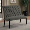 Sania I 6 Piece Dining Room Set with Gray Chair and Bench by Furniture of America - FOA-CM3324BK-T-72-GRAY - Image 4 of 0
