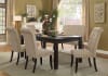 Sania I 6 Piece Dining Room Set with Ivory Chair and Bench by Furniture of America - FOA-CM3324BK-T-72-IVORY - Image 1 of 0