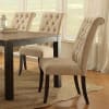 Sania I 6 Piece Dining Room Set with Ivory Chair and Bench by Furniture of America - FOA-CM3324BK-T-72-IVORY - Image 3 of 0