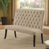 Sania I 6 Piece Dining Room Set with Ivory Chair and Bench by Furniture of America - FOA-CM3324BK-T-72-IVORY - Image 4 of 0