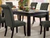Sania I 7 Piece Dining Room Set with Gray Chair by Furniture of America - FOA-CM3324BK-T-84-GRAY - Image 2 of 0