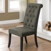 Sania I 7 Piece Dining Room Set with Gray Chair by Furniture of America - FOA-CM3324BK-T-84-GRAY - Image 3 of 0