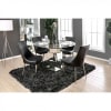 Izzy 5 Piece Round Dining Table Set by Furniture of America - FOA-CM3384RT-BK - Image 1 of 0