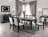 Alena 7 Piece Dining Room Set in Black/Silver Finish by Furniture of America - FOA-CM3452BK - Image 2 of 0