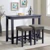 Caerleon 3 Piece Counter Height Dining Set in Antique Blue/Gray Finish by Furniture of America - FOA-CM3474BL-PT-3PK - Image 1 of 0