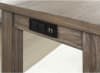 Caerleon 3 Piece Counter Height Dining Set in Wire-Brushed Gray/Gray Finish by Furniture of America - FOA-CM3474GY-PT-3PK - Image 2 of 0