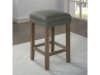 Caerleon 3 Piece Counter Height Dining Set in Wire-Brushed Gray/Gray Finish by Furniture of America - FOA-CM3474GY-PT-3PK - Image 4 of 0