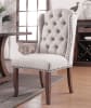 Colette 7 Piece Dining Room Set with Side and Wingback Chair by Furniture of America - FOA-CM3562T-78-CM3829F - Image 3 of 0