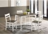 Debbie 5 Piece Dining Room Set in Gray/White Finish by Furniture of America - FOA-CM3714GY-T-5PK - Image 1 of 0
