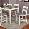 Anadia 7 Piece Counter Height Dining Set in Antique White/Gray Finish by Furniture of America - FOA-CM3715PT - Image 2 of 0