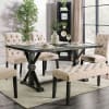 Alfred 7 Piece Dining Room Set with Ivory Chairs by Furniture of America - FOA-CM3735-CM3735IV - Image 2 of 0