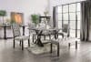 Alfred 7 Piece Dining Room Set with Light Gray Chairs by Furniture of America - FOA-CM3735-CM3735LG - Image 1 of 0