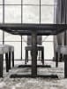 Alfred 7 Piece Dining Room Set with Light Gray Chairs by Furniture of America - FOA-CM3735-CM3735LG - Image 3 of 0