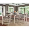 Ann II 5 Piece Dining Room Set in Antique White/Gray Finish by Furniture of America - FOA-CM3752PT-5PK - Image 1 of 0